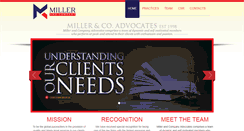 Desktop Screenshot of milleradvocates.com